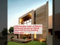 Dźwiertki lub wzory dostosowalne Panele aluminiowe perforowane do dowolnej dekoracji budynku