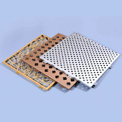 kupować Wytrzymałe aluminiowe płyty ścienne z zasłonami Metalowy kolor PVDF / powłoka powłoka online manufacture