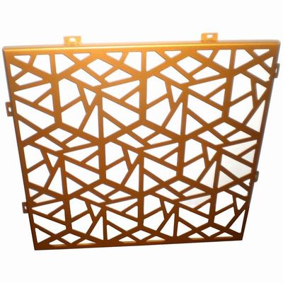 kupować Wytrzymały panel z aluminium perforowanego o złotych jakościach do pokrycia ścian i dekoracji zasłon online manufacture