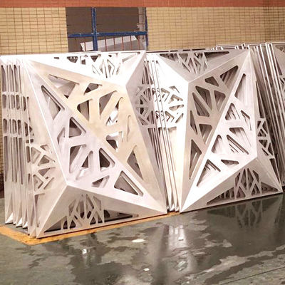 Perforowane 3D wystające panele aluminiowe do stylowej dekoracji elewacji budynków