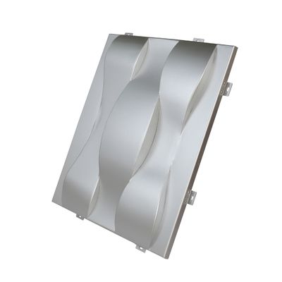 Panel 3D z hiperbolicznego aluminium z wypukłą wystającą powierzchnią do specjalnej dekoracji budynków