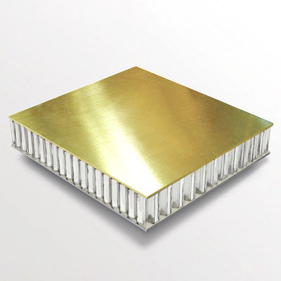 Panel złożony z naturalnej miedzi lub mosiądzu Aluminium Honeycomb do dekoracji luksusowych budynków
