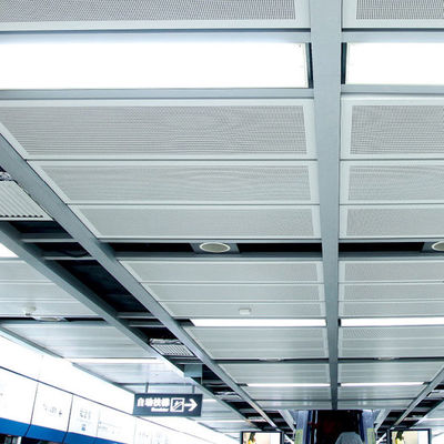0.5 mm do 4.0 mm Perforated Metal Sheet Aluminium Panel For Suspension Ceiling or Curtain Wall Decoration